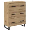 Image de Vidaxl Buffet Avec Tiroir ChÃªne Artisanal 69,5 X 34 X 90 Cm