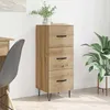 Image de Vidaxl Buffet ChÃªne Artisanal 34 X 34,5 X 90 Cm Bois D'ingÃ©nierie