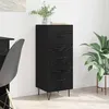 Image de vidaXL Buffet ChÃªne noir 34 x 34,5 x 90 cm Bois d'ingÃ©nierie