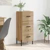 Image de Vidaxl Buffet ChÃªne Artisanal 34 X 34,5 X 90 Cm Bois D'ingÃ©nierie