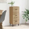 Image de Vidaxl Buffet ChÃªne Artisanal 34 X 34,5 X 90 Cm Bois D'ingÃ©nierie