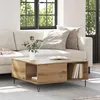 Image de Vidaxl Table Basse ChÃªne Artisanal 80 X 80 X 36,5 Cm Bois D'ingÃ©nierie
