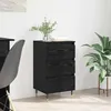 Image de vidaXL Buffet avec tiroir ChÃªne noir 35 x 40 x 70 cm Bois d'ingÃ©nierie