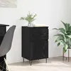 Image de vidaXL Buffet avec tiroir ChÃªne noir 35 x 40 x 70 cm Bois d'ingÃ©nierie