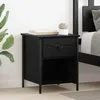 Image de vidaXL Cabinet de chevet ChÃªne noir 40 x 42 x 50 cm Bois d'ingÃ©nierie