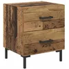 Image de vidaXL Cabinet de chevet avec tiroir Bois ancien 40 x 35 x 47,5 cm