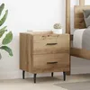 Image de Vidaxl Cabinet De Chevet Avec Tiroir ChÃªne Artisanal 40 X 35 X 47.5 Cm