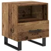 Image de vidaXL Cabinet de chevet avec tiroir Bois ancien 40 x 35 x 47.5 cm