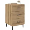 Image de vidaXL Cabinet de chevet avec tiroir ChÃªne artisanal 40 x 40 x 66 cm