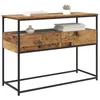 Image de vidaXL Table console avec tiroir Bois Ancien 100 x 40 x 75 cm