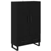 Image de vidaXL Haut Armoire ChÃªne noir 69,5 x 30 x 115 cm Bois d'ingÃ©nierie