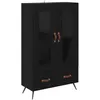 Image de vidaXL Haut Armoire avec tiroir ChÃªne noir 69,5 x 31 x 115 cm