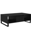 Image de vidaXL vidaXL Table basse Chêne noir 104 x 60 x 35 cm Bois d'ingénierie