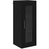 Image de vidaXL Meuble mural ChÃªne noir 34,5 x 34 x 90 cm