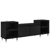 Image de vidaXL Meuble TV ChÃªne noir 160 x 35 x 55 cm Bois d'ingÃ©nierie