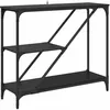Image de vidaXL Table console ChÃªne noir 88,5 x 30 x 75 cm Bois d'ingÃ©nierie