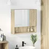 Image de Vidaxl Armoire Miroir ChÃªne Sonoma 59 X 17 X 55 Cm Bois D'ingÃ©nierie