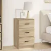 Image de Vidaxl Cabinet De Chevet Avec Tiroir ChÃªne Sonoma 38 X 38 X 66 Cm