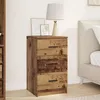 Image de Vidaxl Cabinet De Chevet Bois Ancien 38 X 38 X 66 Cm Bois D'ingÃ©nierie