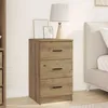Image de Vidaxl Cabinet De Chevet Avec Tiroir ChÃªne Artisanal 38 X 38 X 66 Cm