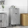 Image de vidaXL Cabinet de salle de bain Sonoma gris 39.5 x 36 x 88 cm