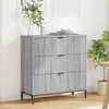 Image de vidaXL Buffet Sonoma gris 79,5 x 33 x 82 cm Bois d'ingÃ©nierie