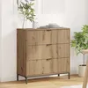 Image de Vidaxl Buffet ChÃªne Artisanal 79,5 X 33 X 82 Cm Bois D'ingÃ©nierie