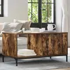 Image de Vidaxl Table Basse ChÃªne FumÃ© 90 X 49 X 46 Cm Bois D'ingÃ©nierie