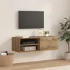 Image de Vidaxl Meuble Tv ChÃªne Artisanal 100.5 X 39 X 30 Cm Bois D'ingÃ©nierie