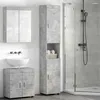 Image de vidaXL Ensemble de Meubles de Salle de Bain TULUM Gris bÃ©ton
