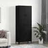 Image de vidaXL Haut Armoire 2 pcs ChÃªne noir 69,5 x 34 x 180 cm