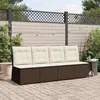Image de Vidaxl CanapÃ© De Jardin Avec Coussin Marron Poly Rotin