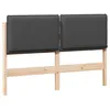 Image de vidaXL TÃªte de lit capitonnÃ©e Gris Naturel et FoncÃ© 150 cm Pin massif