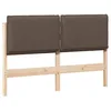 Image de vidaXL TÃªte de lit capitonnÃ©e Gris Naturel et Clair 120 cm Pin massif