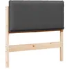 Image de vidaXL TÃªte de lit capitonnÃ©e Gris Naturel et FoncÃ© 80 cm Pin massif