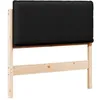 Image de vidaXL TÃªte de lit capitonnÃ©e Naturel et Noir 75 cm Pin massif