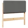 Image de vidaXL TÃªte de lit capitonnÃ©e Marron et gris clair 90 cm Pin massif