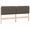 Image de vidaXL TÃªte de lit capitonnÃ©e Marron et Taupe 180 cm Pin massif
