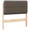 Image de vidaXL TÃªte de lit capitonnÃ©e Marron et Taupe 100 cm Pin massif
