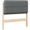Image de vidaXL TÃªte de lit capitonnÃ©e Marron et gris clair 80 cm Pin massif