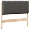 Image de vidaXL TÃªte de lit capitonnÃ©e Brun et gris foncÃ© 100 cm Pin massif