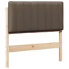 Image de vidaXL TÃªte de lit capitonnÃ©e Marron et Taupe 90 cm Pin massif