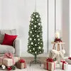 Image de vidaXL vidaXL Sapin de Noël artificiel with LEDs Vert 150 cm PVC