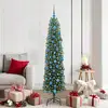 Image de vidaXL vidaXL Sapin de Noël artificiel Vert 180 cm PVC et acier et plastique