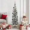 Image de vidaXL Vidaxl Sapin De Noël Mince Avec 150 Led Vert 150 Cm Plastique Et Métal