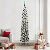 Image de vidaXL Sapin de NoÃ«l artificiel with LEDs Vert et blanc 210 cm PVC