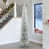 Image de vidaXL vidaXL Sapin de Noël artificiel Vert et blanc 270 cm PVC