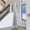 Image de vidaXL vidaXL Sapin de Noël artificiel Vert et blanc 300 cm PVC