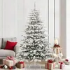 Image de vidaXL Sapin de NoÃ«l Artificiel Ã  Branches ArticulÃ©es Blanc 210 cm