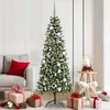 Image de vidaXL Sapin de NoÃ«l with Decorative String Lights Vert 180 cm PVC